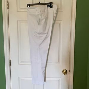 White pull up, year round pants.